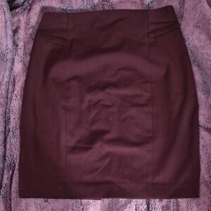 Express Burgundy Pencil Skirt Size 2